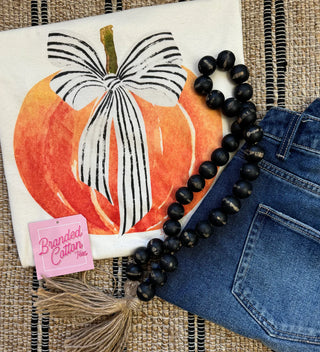 PUMPKIN BOW TEE