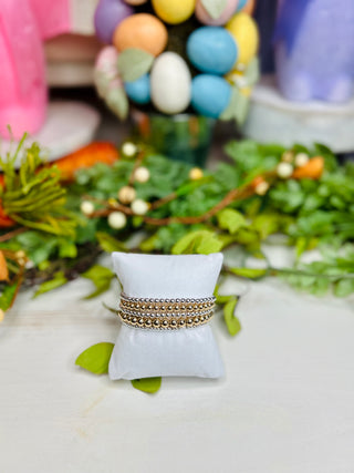 HUN GOLD AND SILVER BRACELET