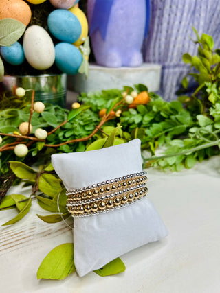 HUN GOLD AND SILVER BRACELET