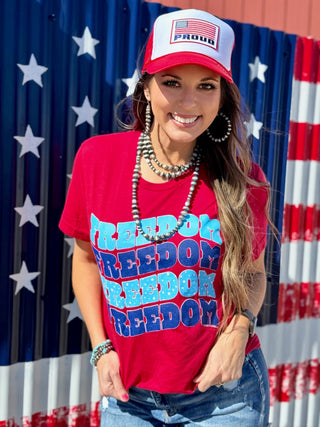 Freedom Retro Repeat Tee