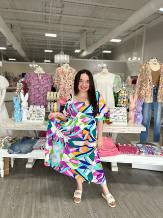 LIZZIE SMOCKED DRESS