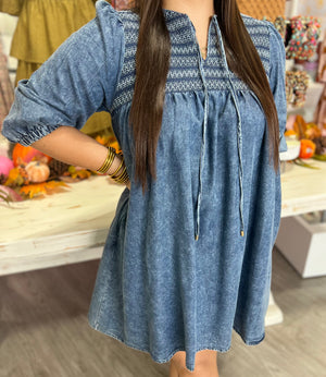 RACHEL DENIM DRESS