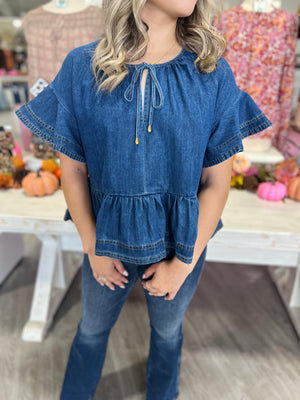 ROXY DENIM TOP