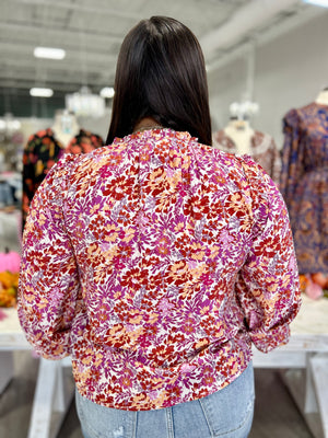 EVA FLORAL LONG SLEEVE TOP