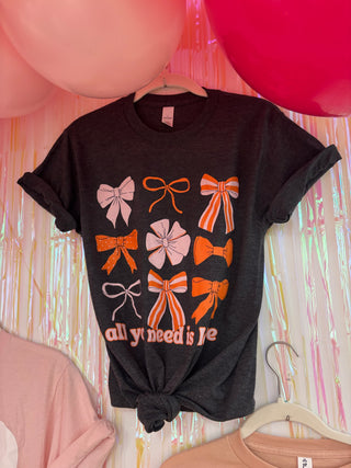 ALL YOU NEED IS LOVE BOW TEE