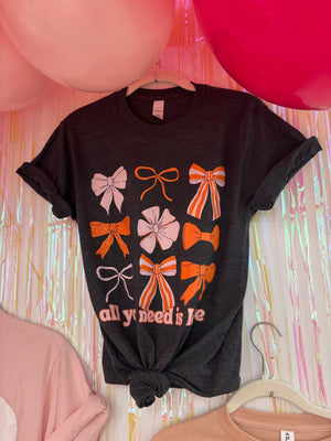 ALL YOU NEED IS LOVE BOW TEE