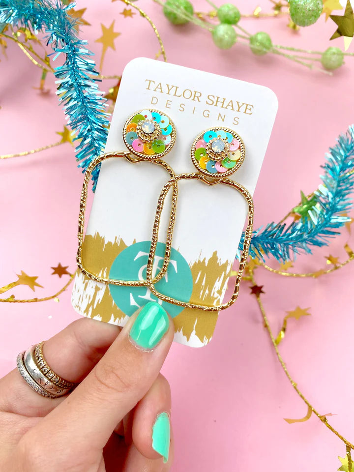 IVY SEQUIN HOOPS TAYLOR SHAYE