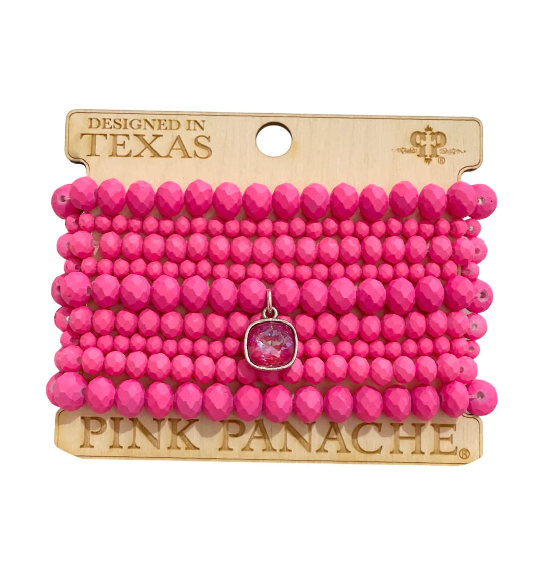 Barbie hot pink 9 strand bracelet set