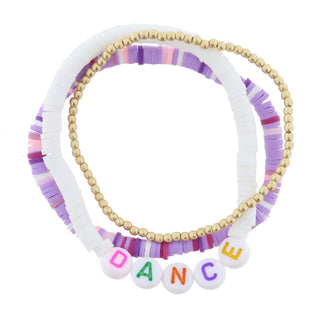 KIDS SET OF 3,DANCE BRACELET JANE MARIE