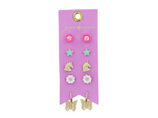 JANE MARIE STUD PACK BUTTERFLY HUGGIE