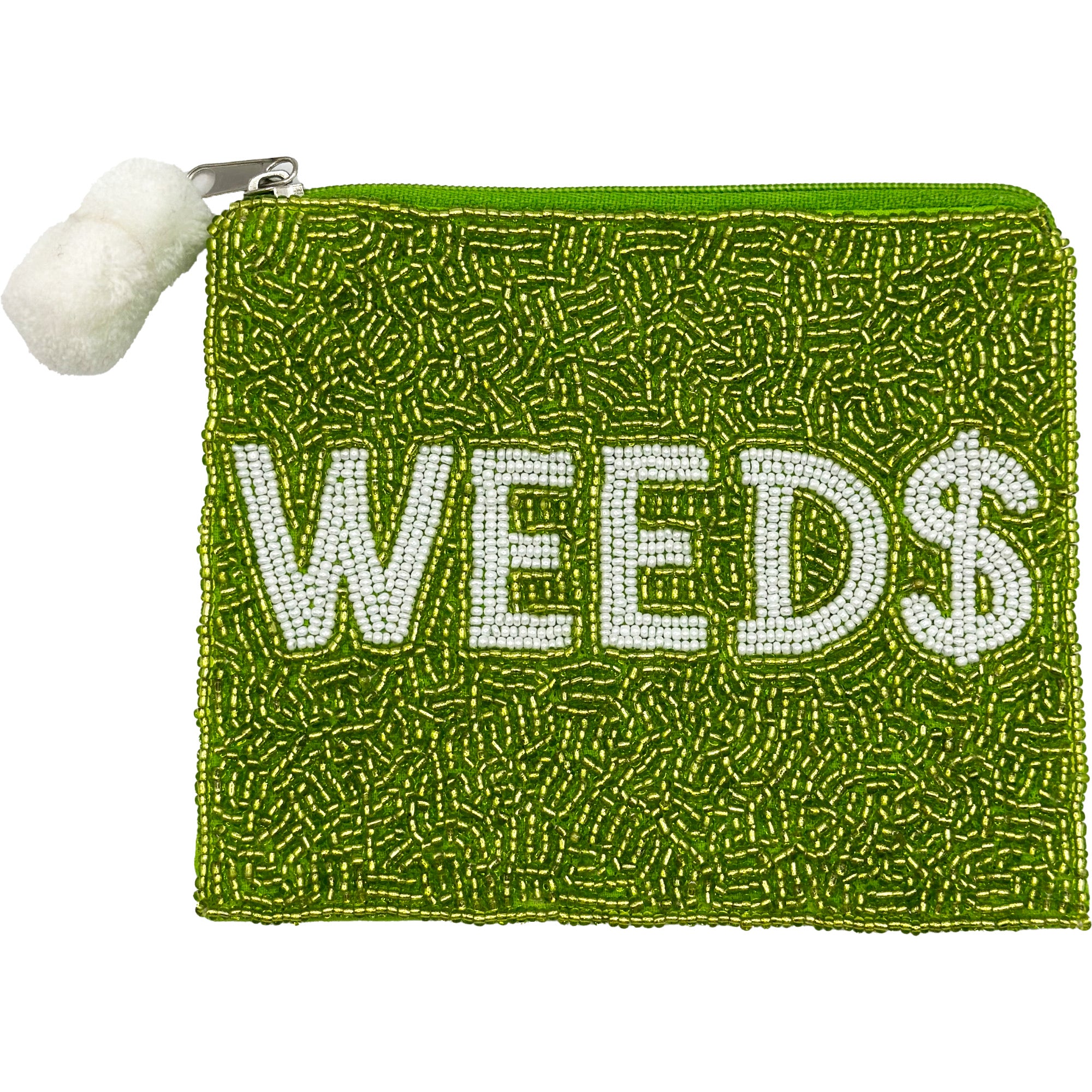 LA CHIC WEED $ BEADED POUCH