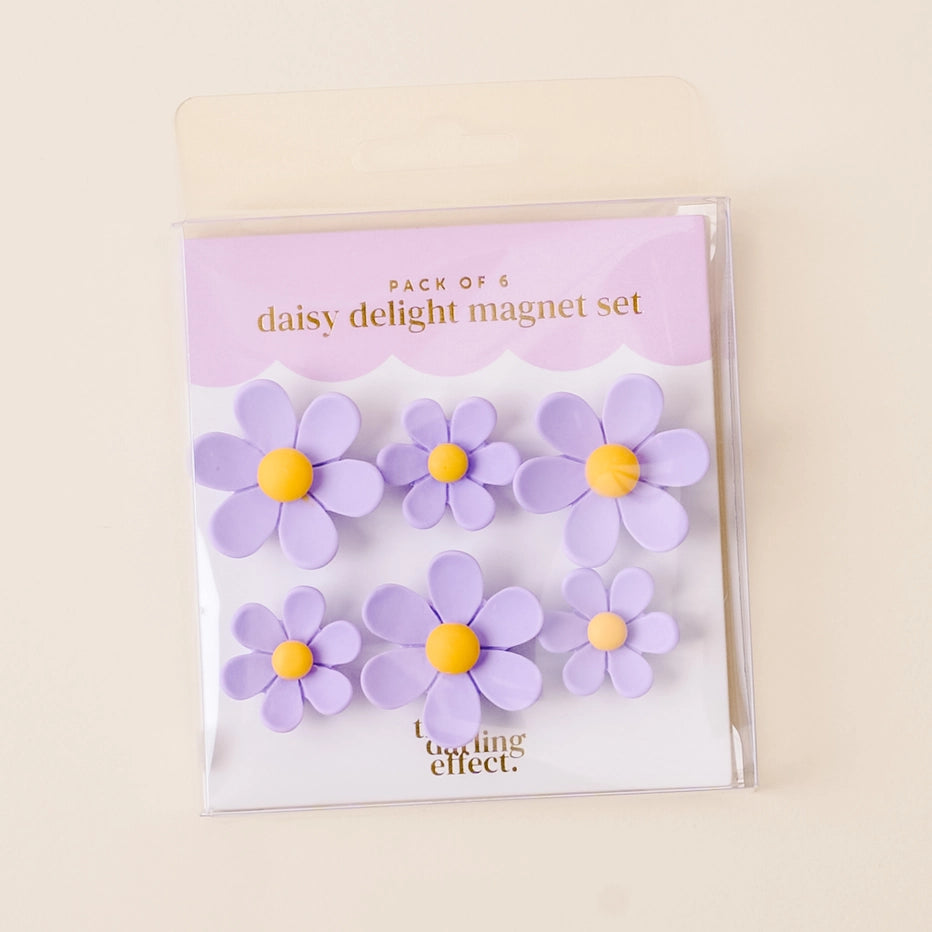 Daisy Delight Magnet Set-Lilac