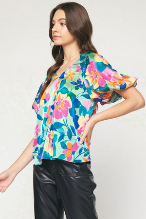 LIVVY FLORAL TOP