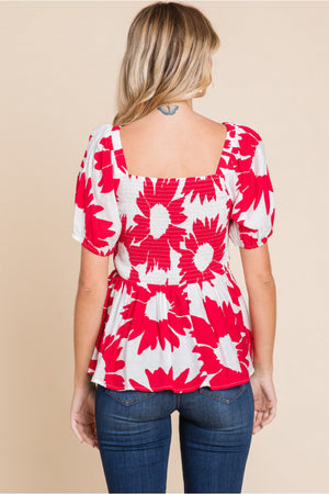 LUCY FLORAL TOP