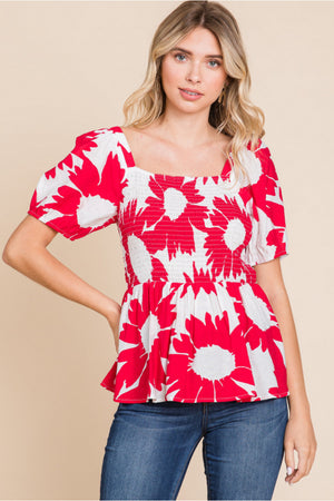 LUCY FLORAL TOP