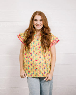 Millie Top-Yellow
