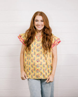 Millie Top-Yellow