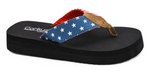 CORKY LIBERTY AMERICANA SANDALS