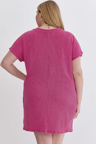 MADISON RIBBED MIDI DRESS