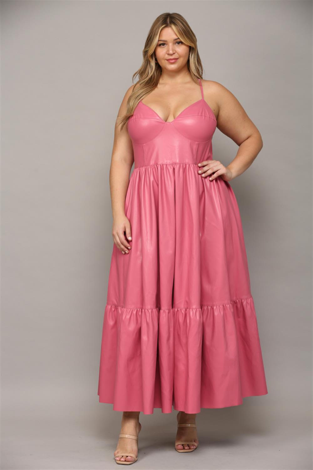 MICHELLE LEATHER DRESS - Shop Southern Melon Boutique