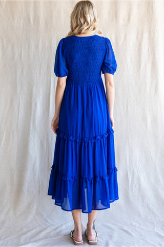 MIDNIGHT SHADOW MAXI DRESS