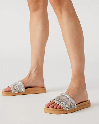 MILINA RHINESTONE STEVE MADDEN SANDALS