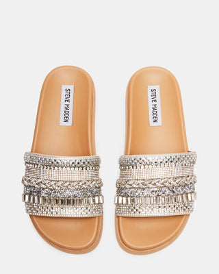 MILINA RHINESTONE STEVE MADDEN SANDALS