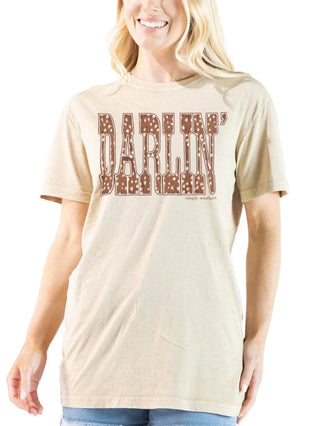 SIMPLY SOUTHERN DARLIN BONE TEE