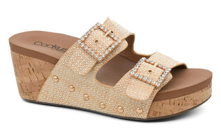 RAFFIA MAIN SQUEEZE WEDGE CORKYS