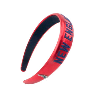 New England Patriots Thin Embroidered Headband