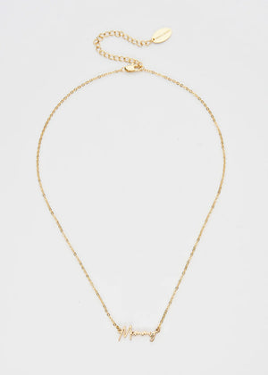 MOMMY 24K GOLD NECKLACE