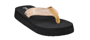 CORKYS OVERBOARD SANDALS GOLD