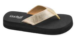 CORKYS OVERBOARD SANDALS GOLD