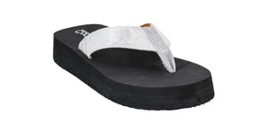 CORKYS OVERBOARD SANDALS SILVER