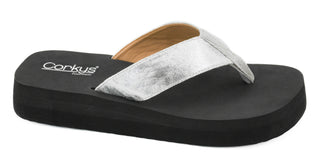 CORKYS OVERBOARD SANDALS SILVER