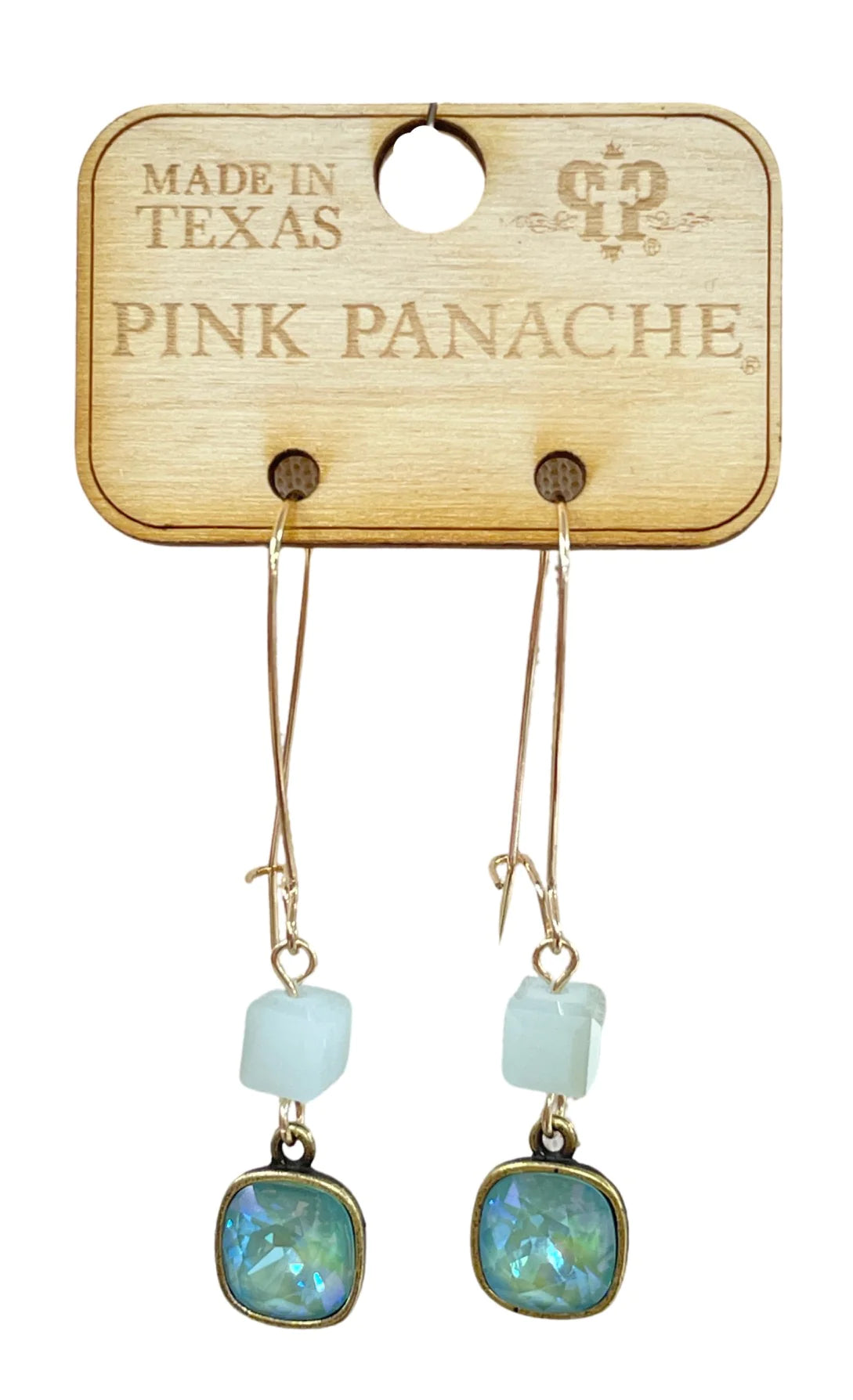 Mint sage delite drop earrings