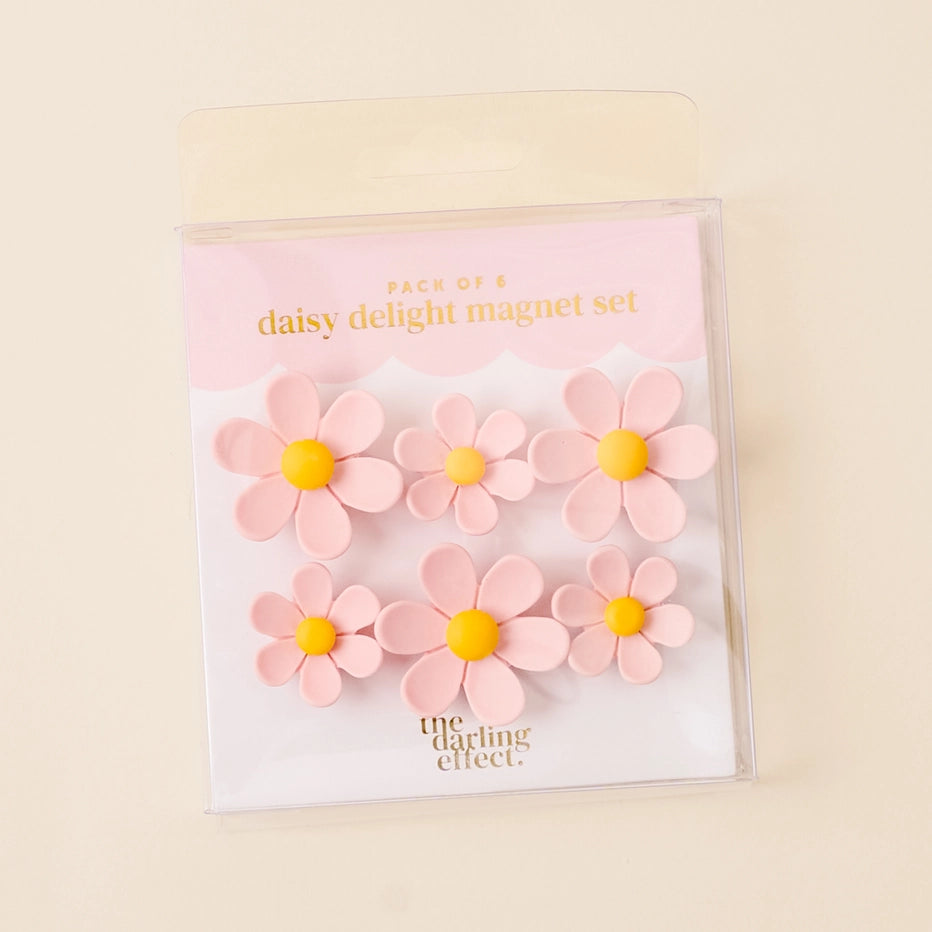 Daisy Delight Magnet Set-Pink