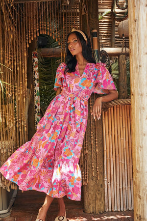 PIXI FLORAL MAXI DRESS