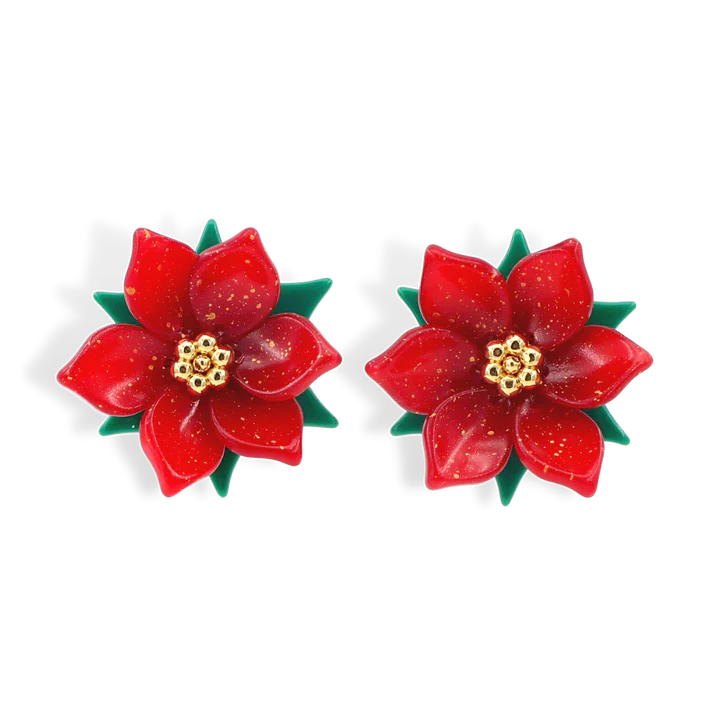 POINSETTIA STUD BRIANNA CANNON EARRINGS