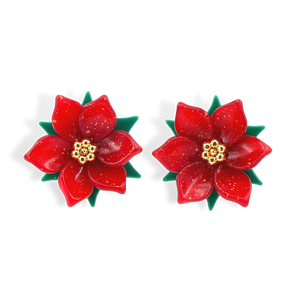 POINSETTIA STUD BRIANNA CANNON EARRINGS