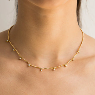 BEADED PEARLS NECKLACE