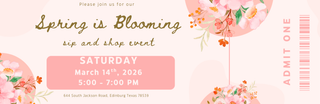 BLOOMING INTO SPRING SIP N SHOP 3/14/26