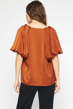 RILEY RUST TOP