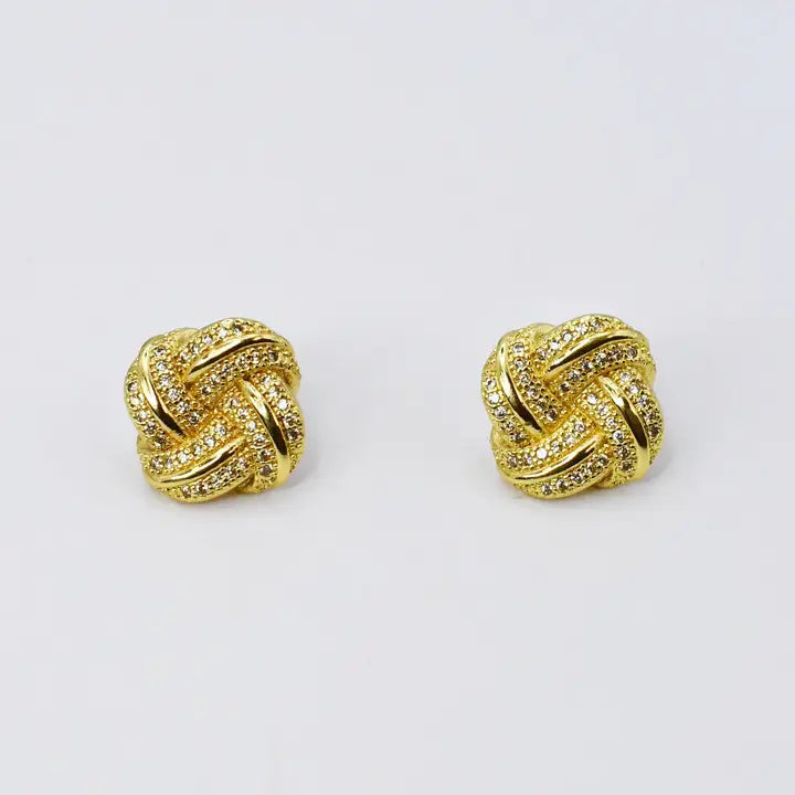 Rosette Studs Gold
