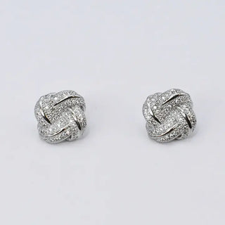 Rosette Studs Silver