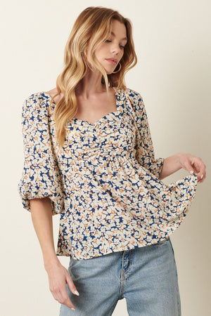 SCARECROW FLORAL TOP