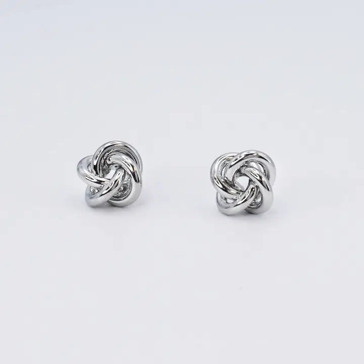 Silver Knot Stud