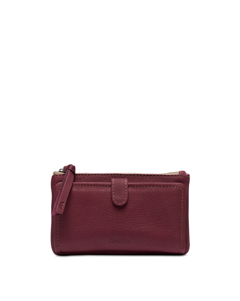 CONSUELA SLIM WALLET PLUM