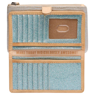CONSUELA SLIM WALLET CELESTE