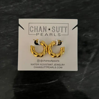 Small Twist Hoops